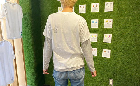 実店舗にて重ね着ロンTプレゼント